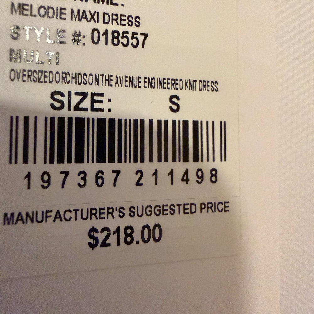 Lilly Pulitzer White Maxi Dress with Pink & Green Floral Print NWT - Picture 6 of 8